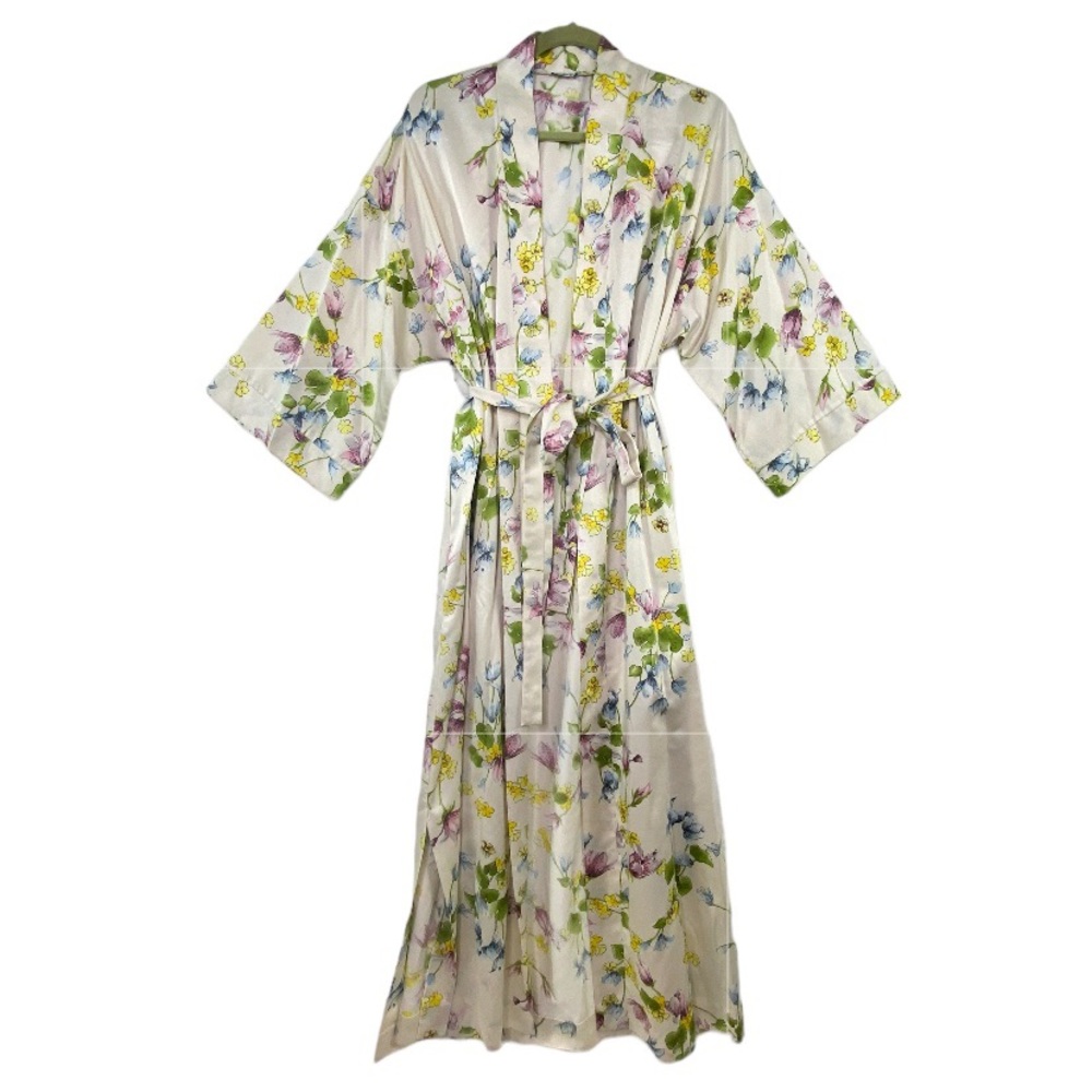 Saks fifth Avenue vintage floral flower garden party robe